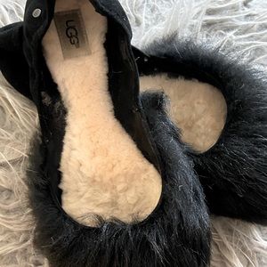 UGG Faux Fur Slipper with Sherpa Insole Size 10